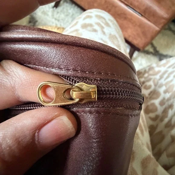 バッグ vintage coach old waist pouch brown Vintage Coach US Olympics Edition British Tan Pass Holder Pouch